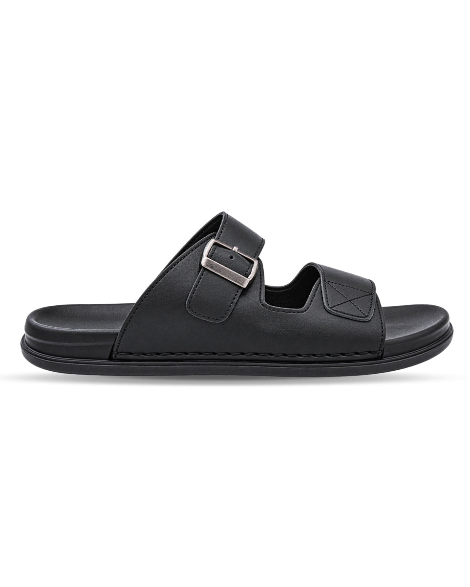 Men’s Casual Slides with Adjustable Buckle Strap | Comfort Slip-On Sandals