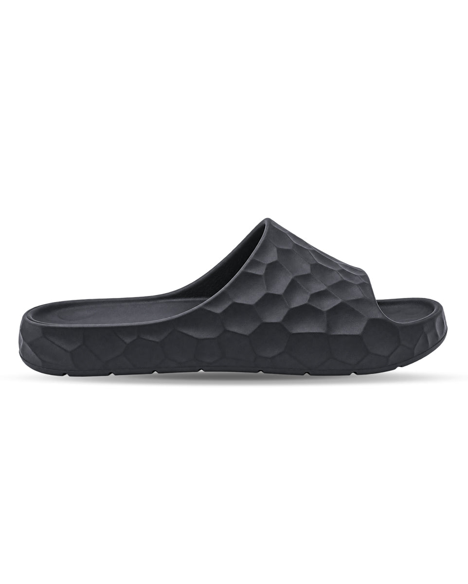 Men's Comfort Slides | Textured Slip-On Casual Footwear