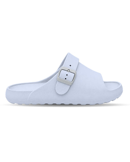 Men's Adjustable Comfort Slides with Buckle Strap for Everyday Wear