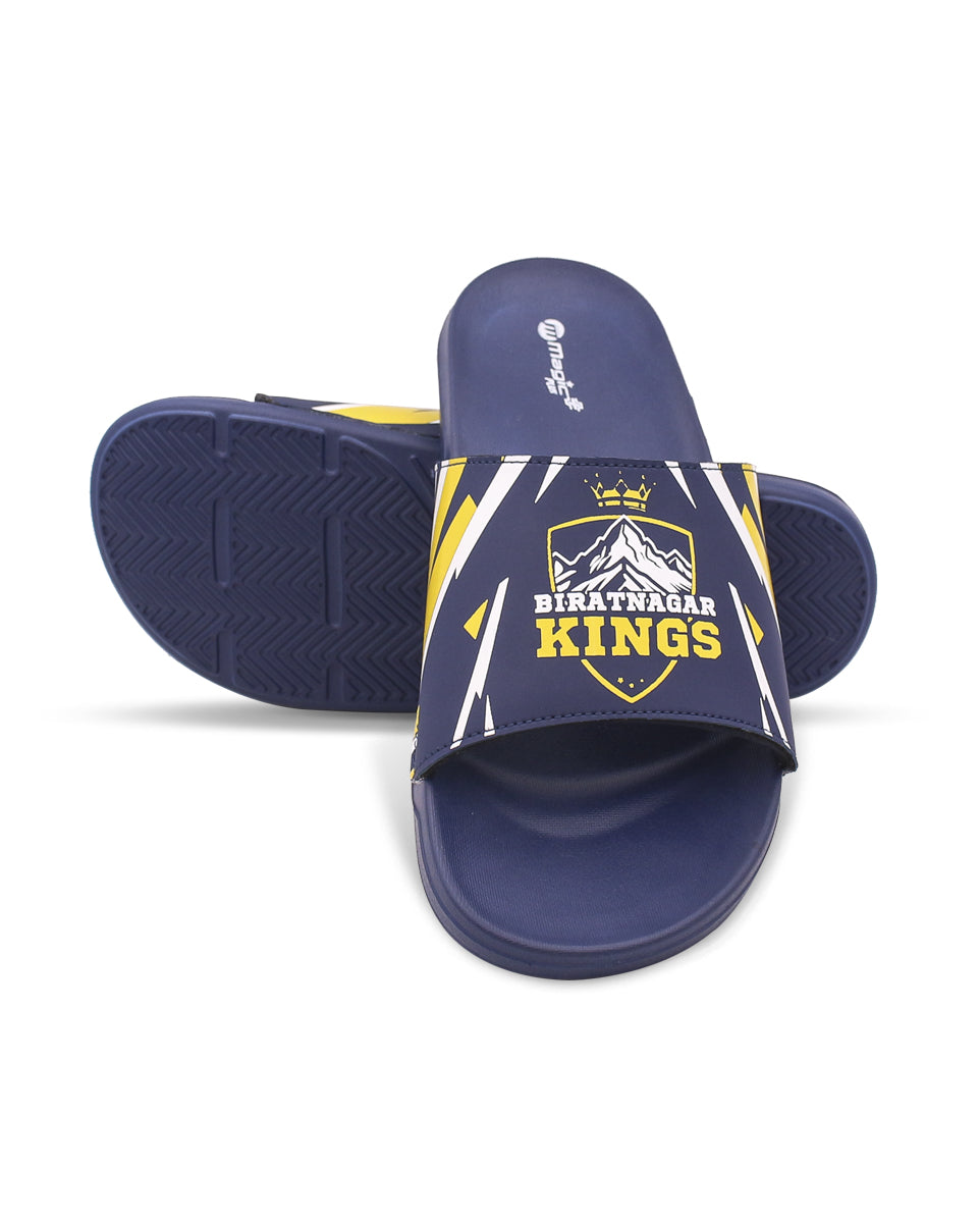 Birat Kings Men’s Slides – Official NPL Supporter Slip-Ons (EVA Comfort)