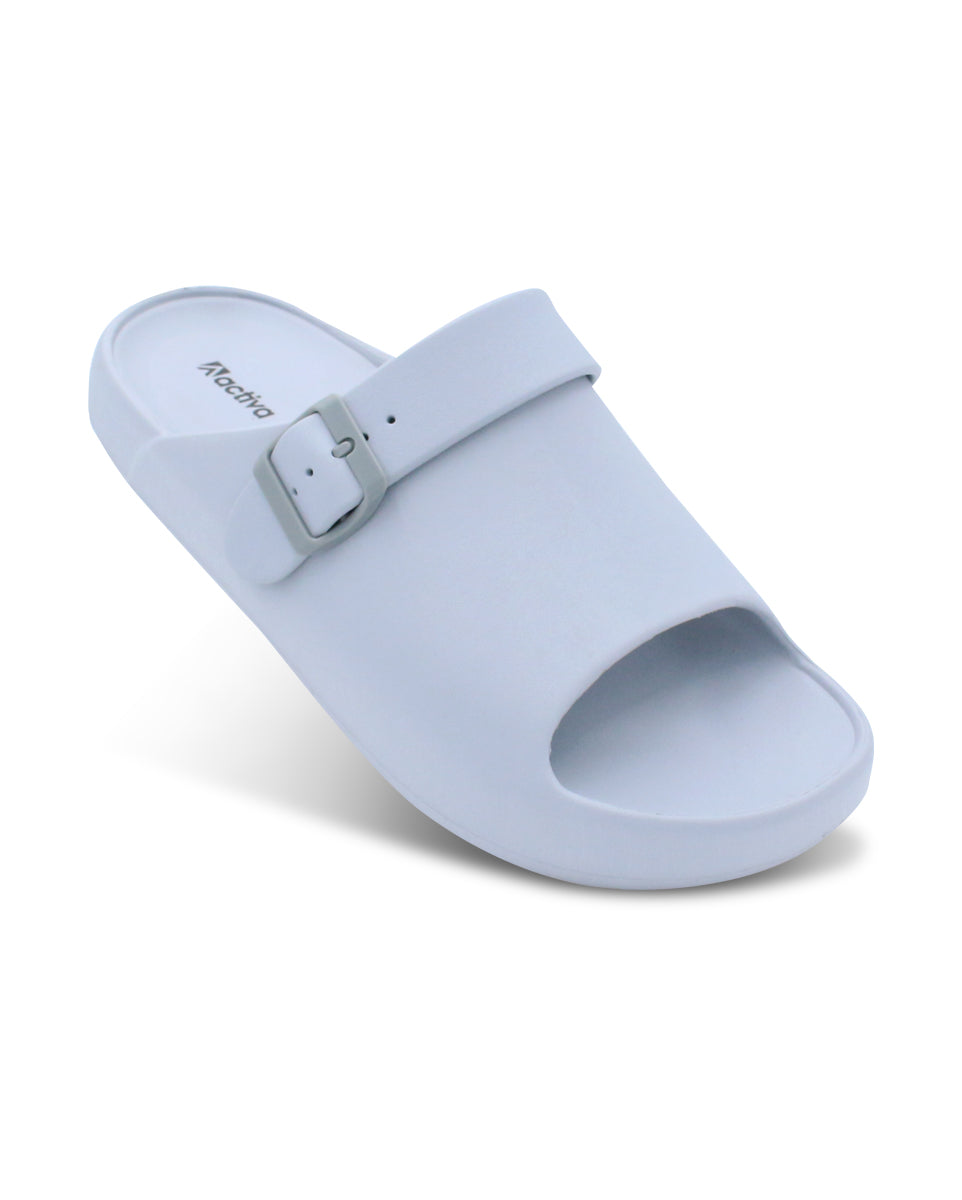 Men's Adjustable Comfort Slides with Buckle Strap for Everyday Wear