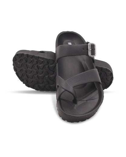 Women’s EVA Buckle Slides Black