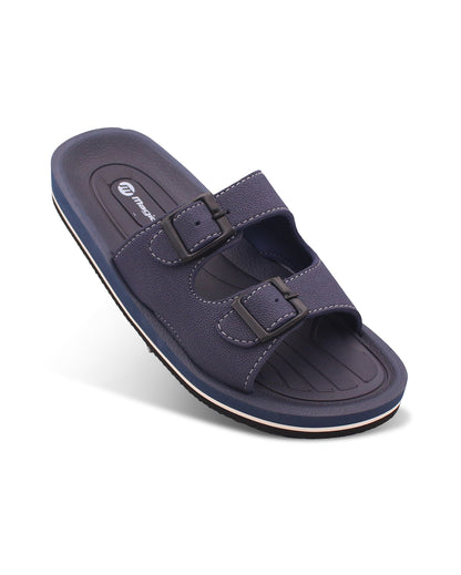 FABRICATION Men’s Dual Buckle Slides – Comfortable Casual Slippers for Daily Wear