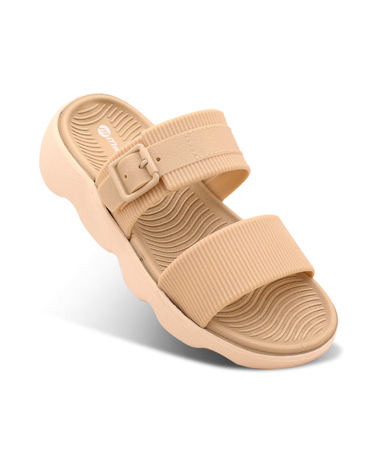 Doctor Sole Women Slides – EVA Cushioned Dual Strap Comfort Sandals