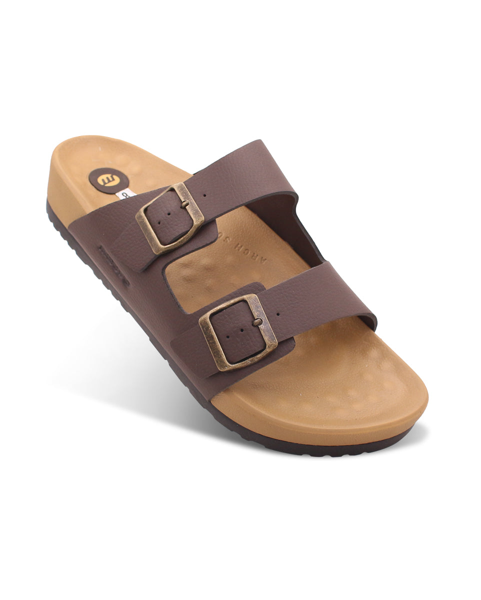 JUPITER Men’s Dual Buckle Slides – Comfortable Casual Slippers for Daily Wear