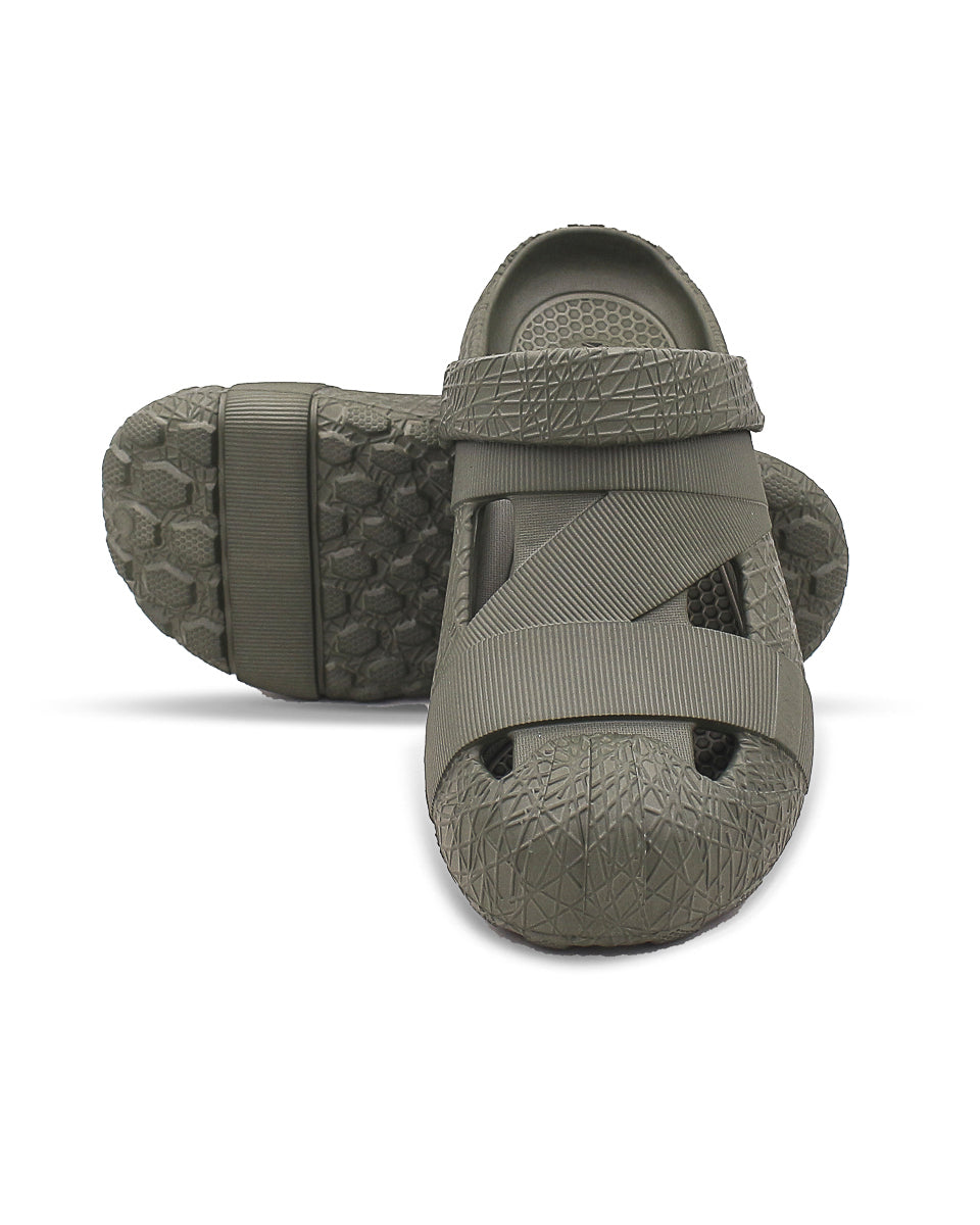 Men’s Unique Style EVA Clogs Olive Green