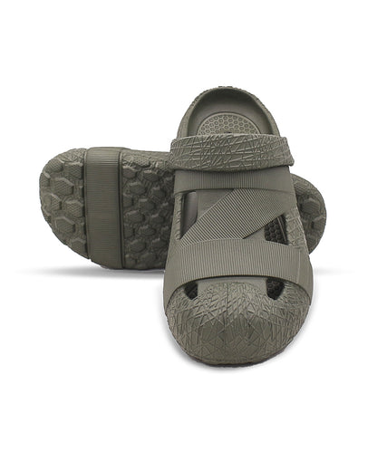 Men’s Unique Style EVA Clogs Olive Green