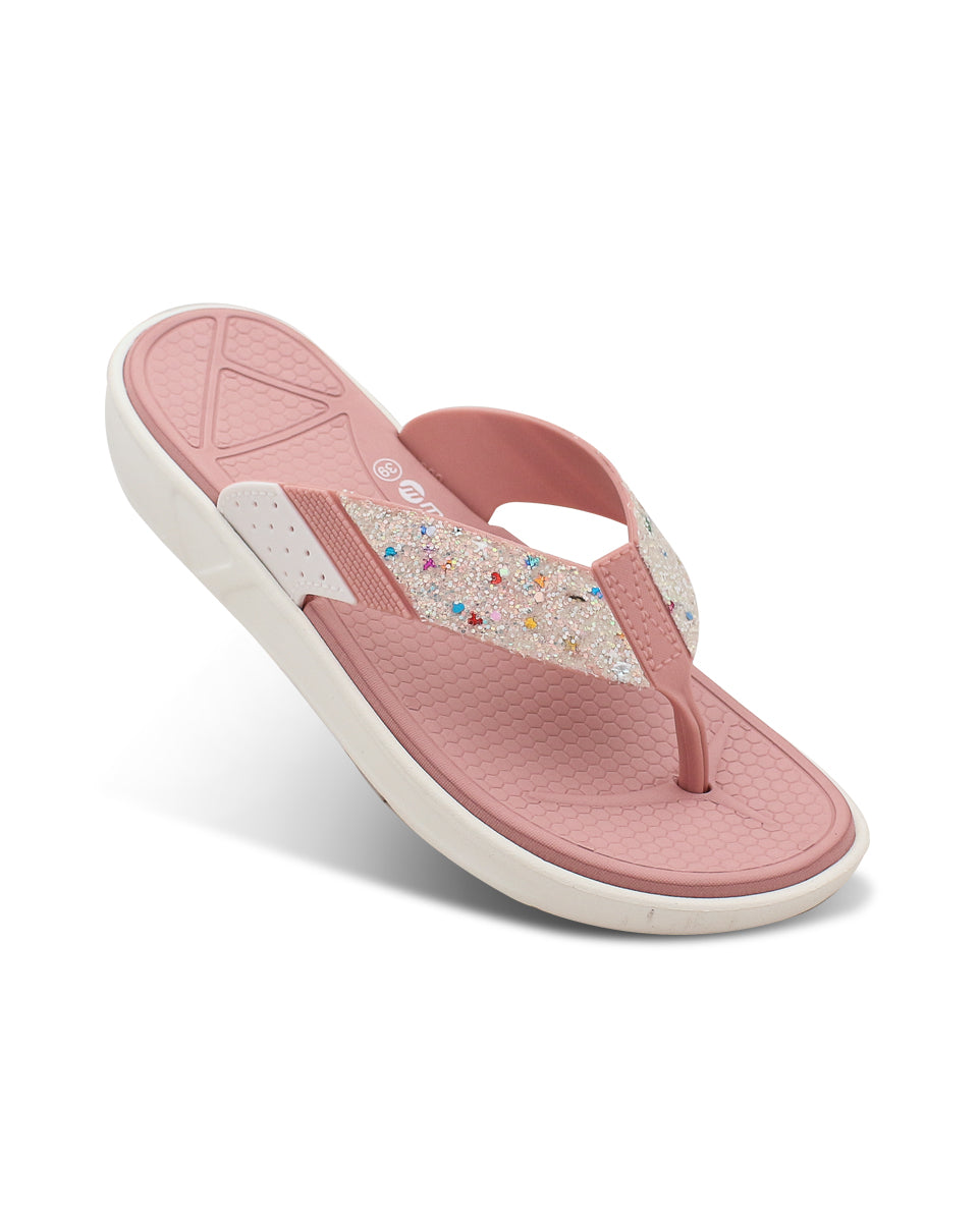 Doctor Sole Women V-Shape Flipflop – EVA Lightweight Toe Post Slippers