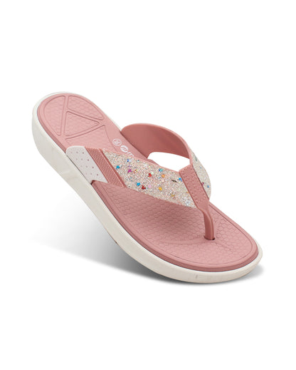 Doctor Sole Women V-Shape Flipflop – EVA Lightweight Toe Post Slippers