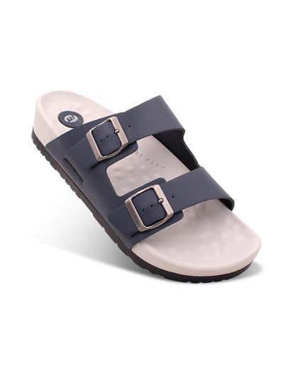 JUPITER Men’s Dual Buckle Slides – Comfortable Casual Slippers for Daily Wear