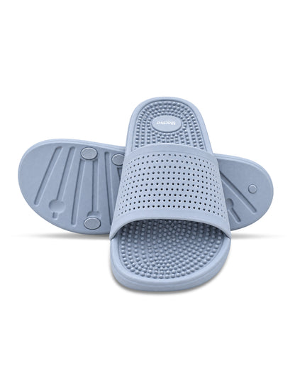 Men’s Textured Comfort Slides with Cushioned Footbed | Casual Slip-On Sandals