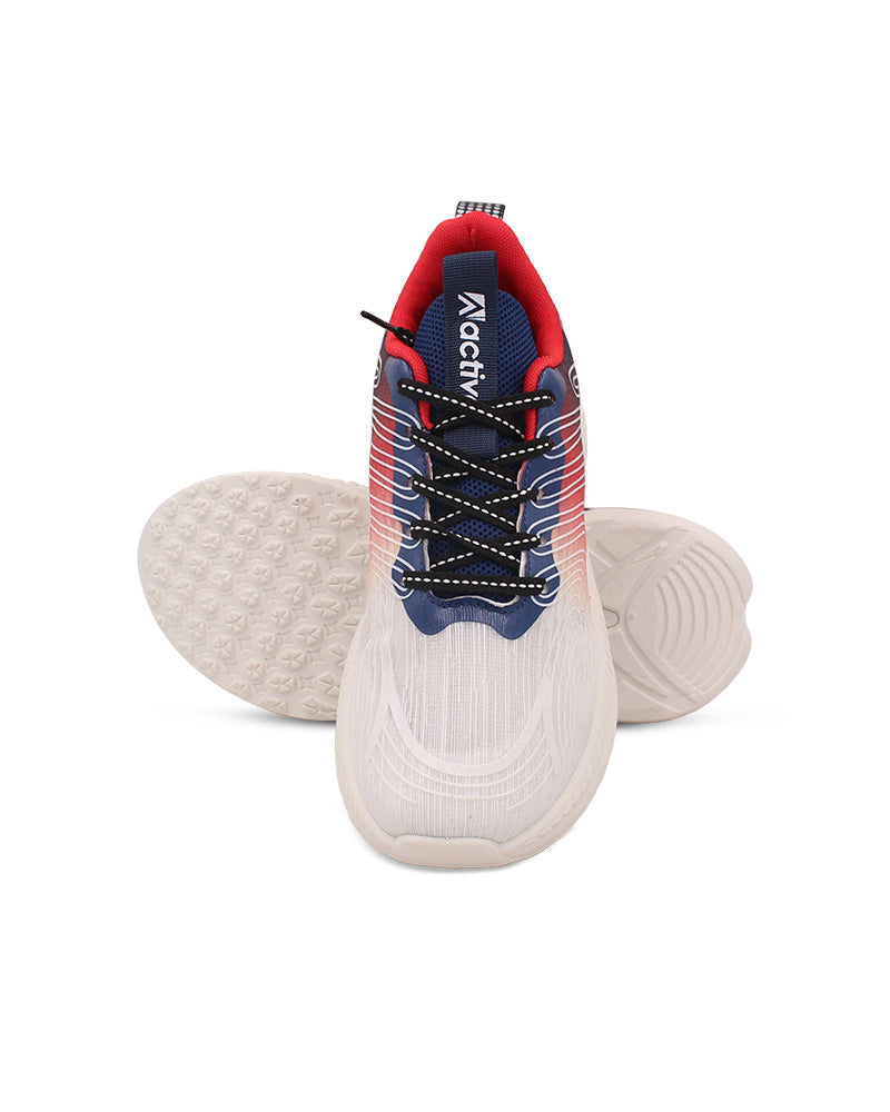 Navy Blue Lace-Up Sneakers - Men's Casual Sport Shoes