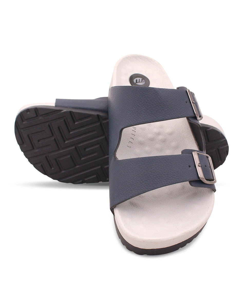 JUPITER Men’s Dual Buckle Slides – Comfortable Casual Slippers for Daily Wear