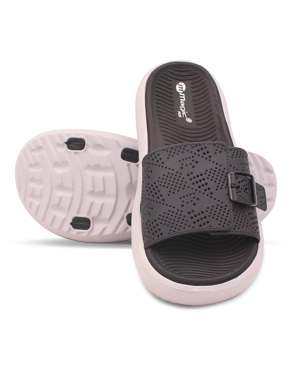 DOCTOR SOLE Women's Orthopedic Comfort Slide Sandals with Adjustable Buckle