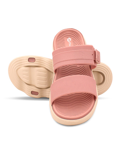 Doctor Sole Women Slides – EVA Cushioned Dual Strap Comfort Sandals