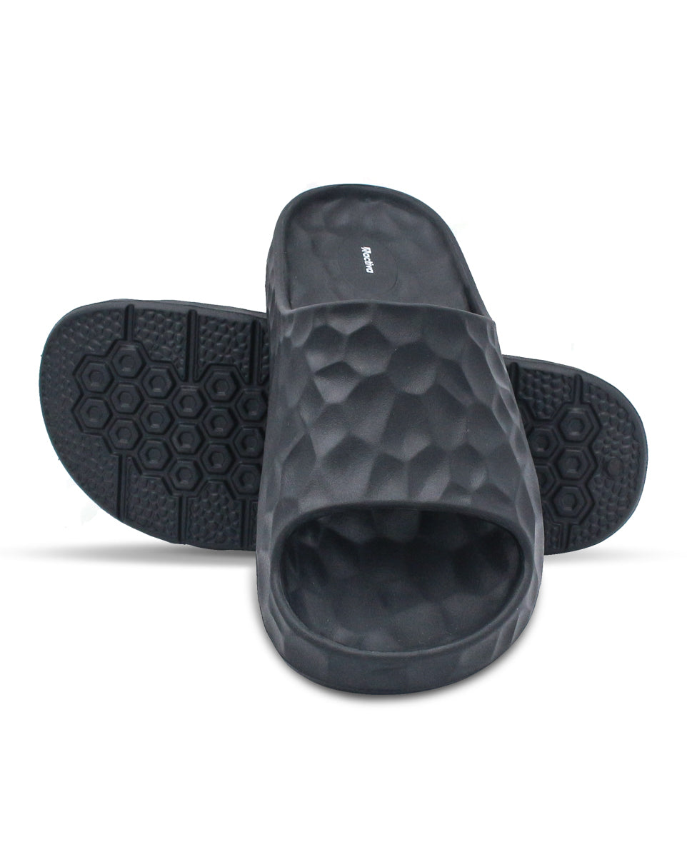 Men's Comfort Slides | Textured Slip-On Casual Footwear