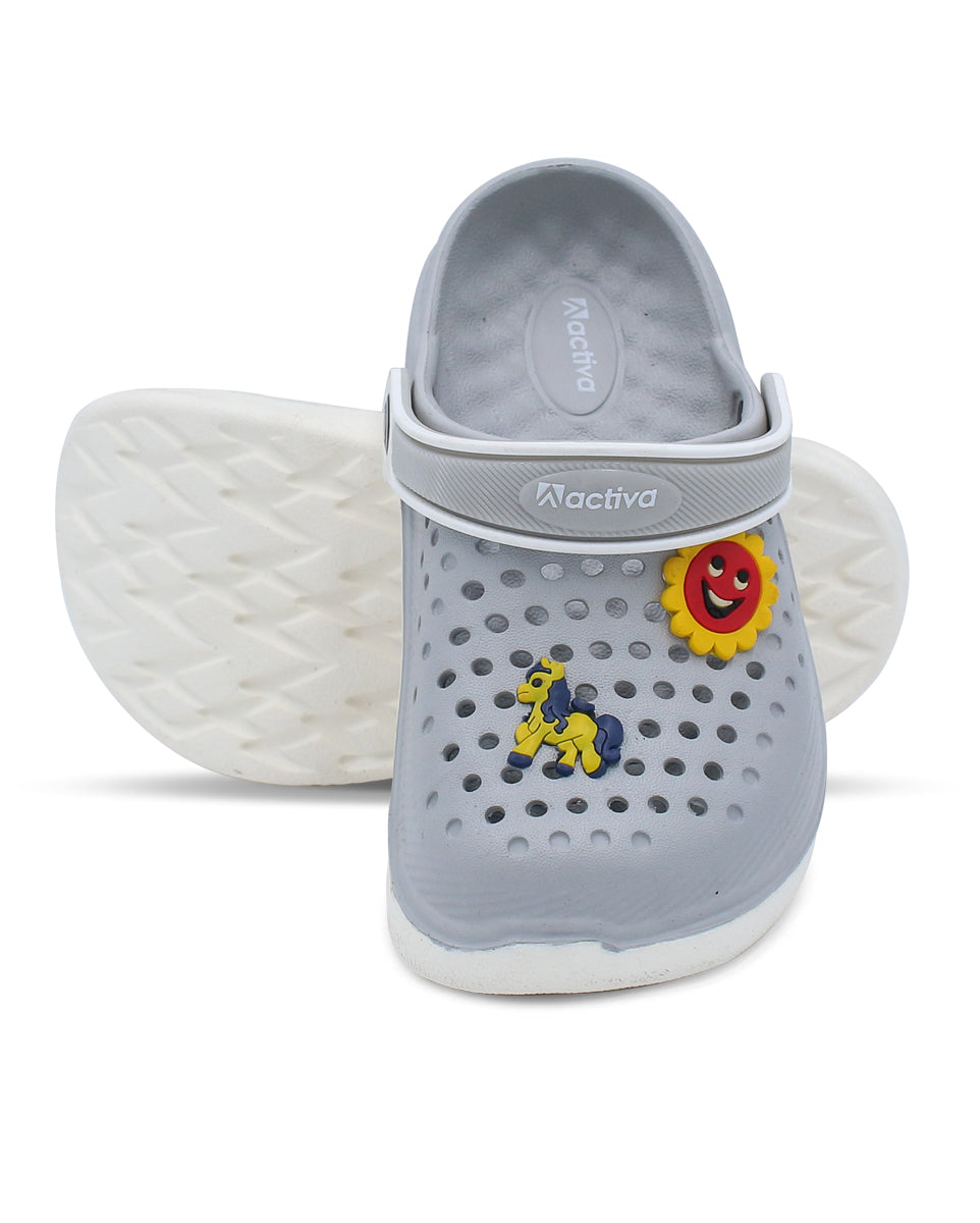 Kids Lightweight Clogs with Fun Charms