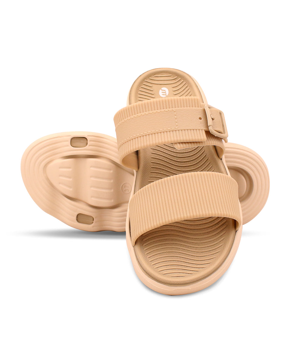 Doctor Sole Women Slides – EVA Cushioned Dual Strap Comfort Sandals