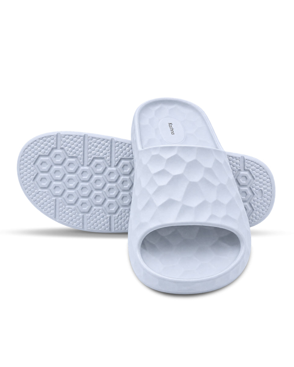 Men's Comfort Slides | Textured Slip-On Casual Footwear